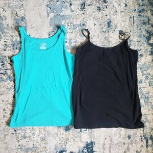 Women's Teal and Black Tank Top Bundle. Size XL. #SW